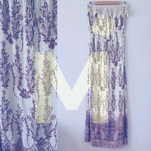 ☆LAST WEEK☆ Cream & Maroon Pattern Dress